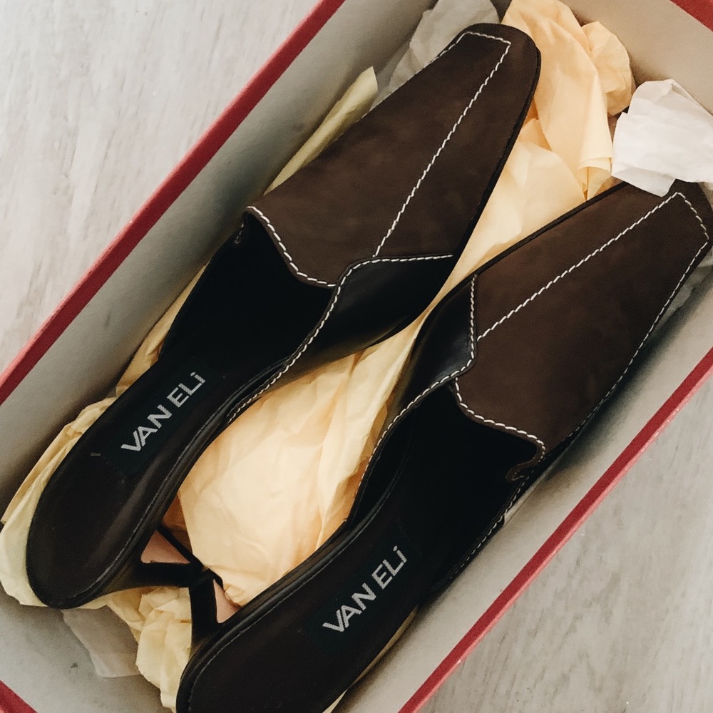 Vaneli vintage slip on heels